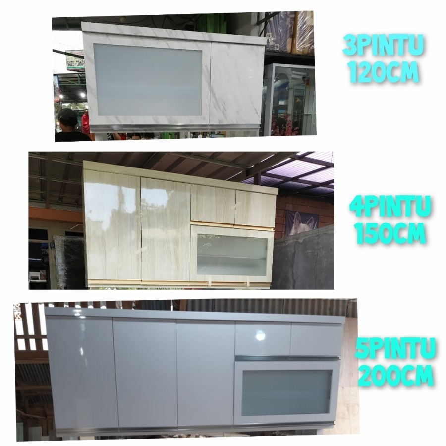 kitchen set dapur atas multiplex hpl 150cm