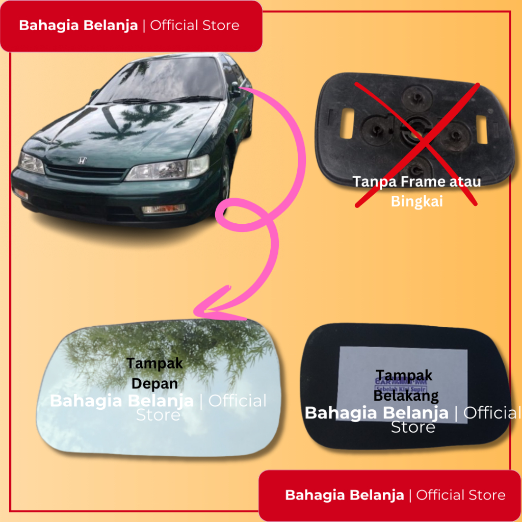 Kaca spion honda accord cielo 94 - 98