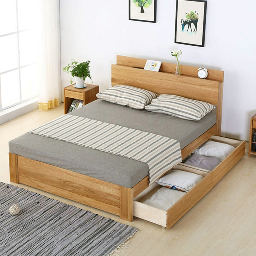 tempat tidur minimalis laci dipan minimalis laci kayu jati 160 x 200 cm custom