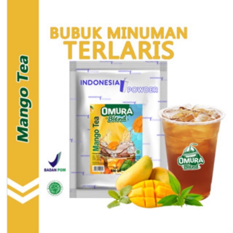 

Bubuk Premium/ Omura Blend Bubuk Minuman Rasa Mango Tea 500 gr / Indonesia Powder / Bubuk Minuman /Bubuk Minuman Boba