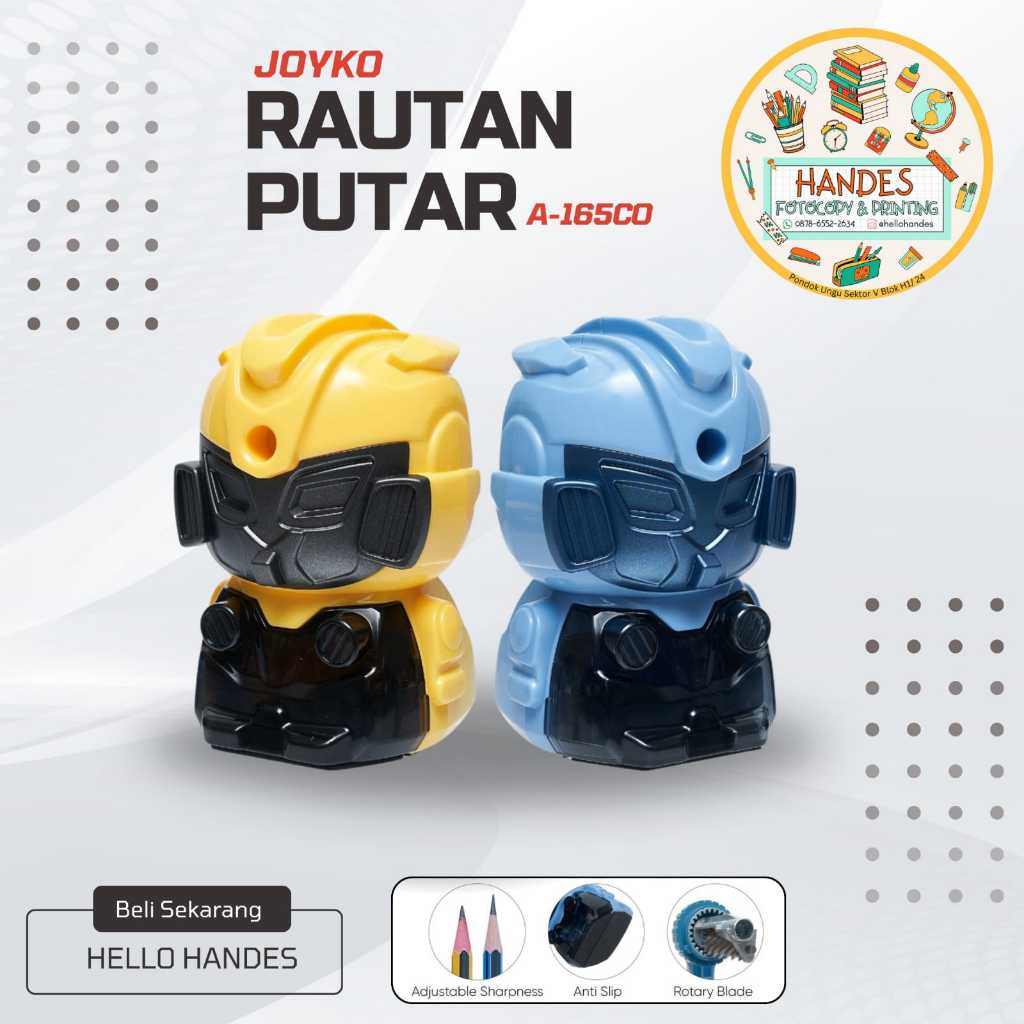 

Rautan Putar Rautan Meja Rautan Serutan Sharpener Joyko A-165CO