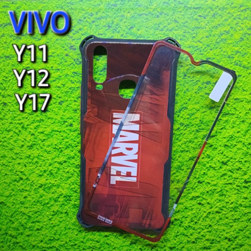 CASE 360 VIVO Y11/Y12/Y17 PLUS TEMPERED GLAS