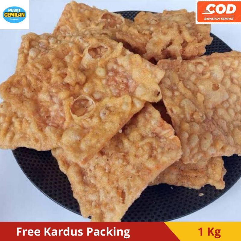 

Snack Kiloan | Makanan ringan | Murah Enak Gurih Asin Krispi Crispy | Camilan Cemilan Keripik Tempe | Keripik Tempe Kotak premium original | Renyah Isi 1000 gram.