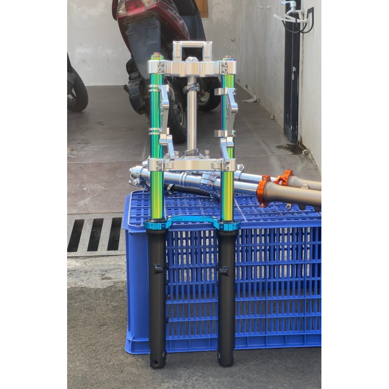 Shock Shok Depan ninja RR AS GOLd T Atas raiser PNP CB Gl MP Tiger By gorila