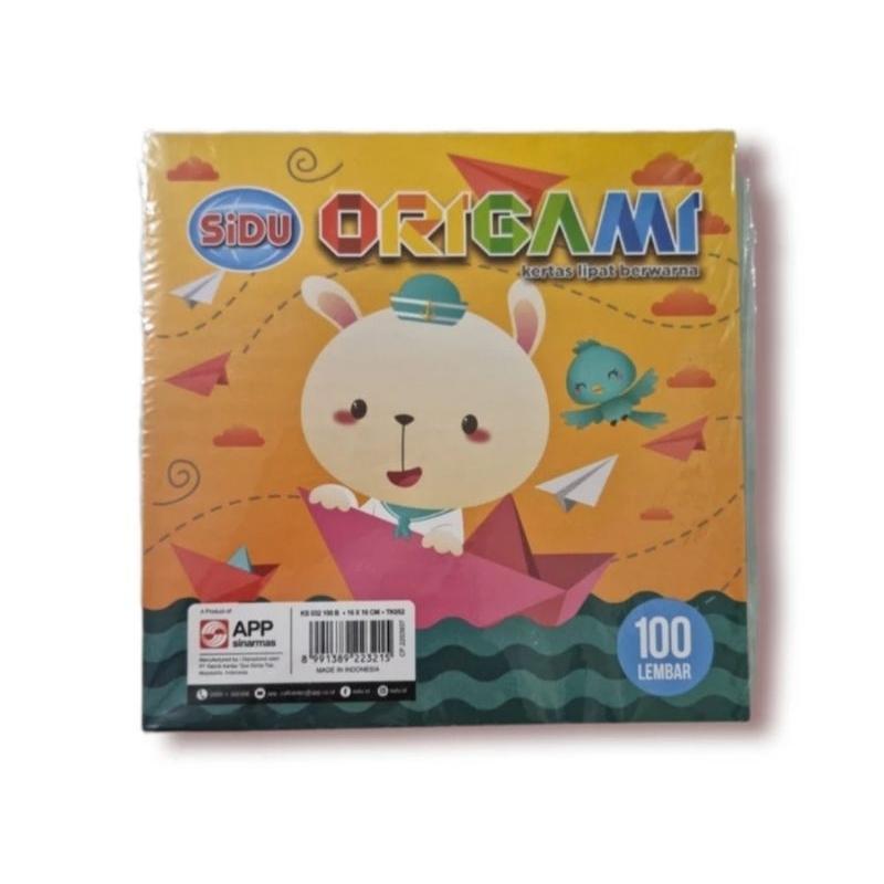 

Origami Sidu 16cm x 16cm (Sedang) 100 Lembar / Kertas Lipat Sidu 100Lembar 16cm
