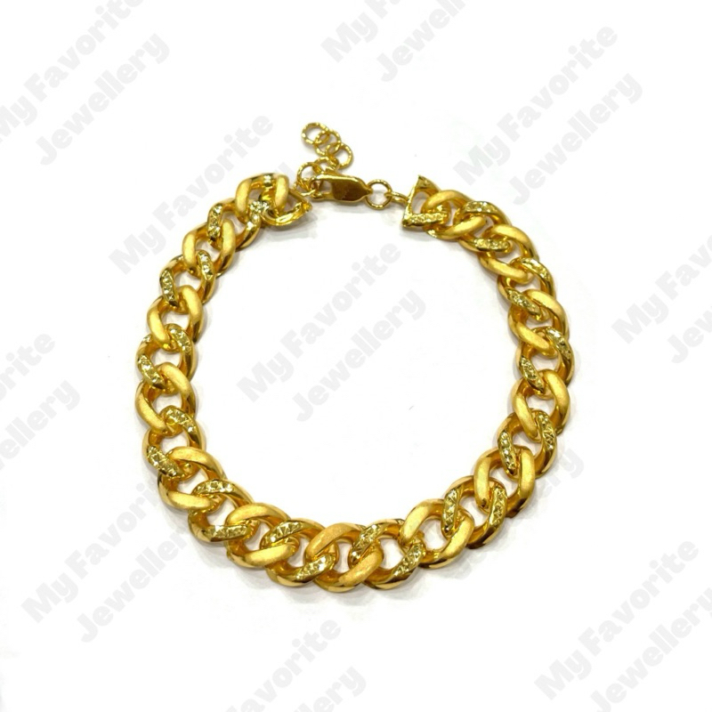 Gelang Sisik Naga Rantai EMAS ASLI Kadar700 16K