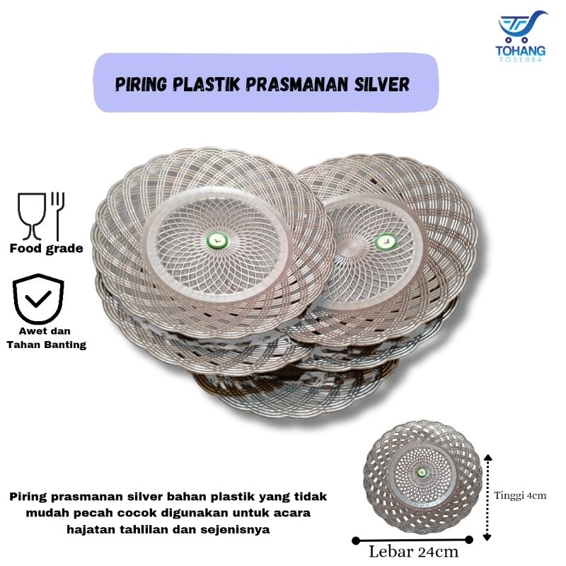 Piring prasmanan 1set 12pcs serbaguna