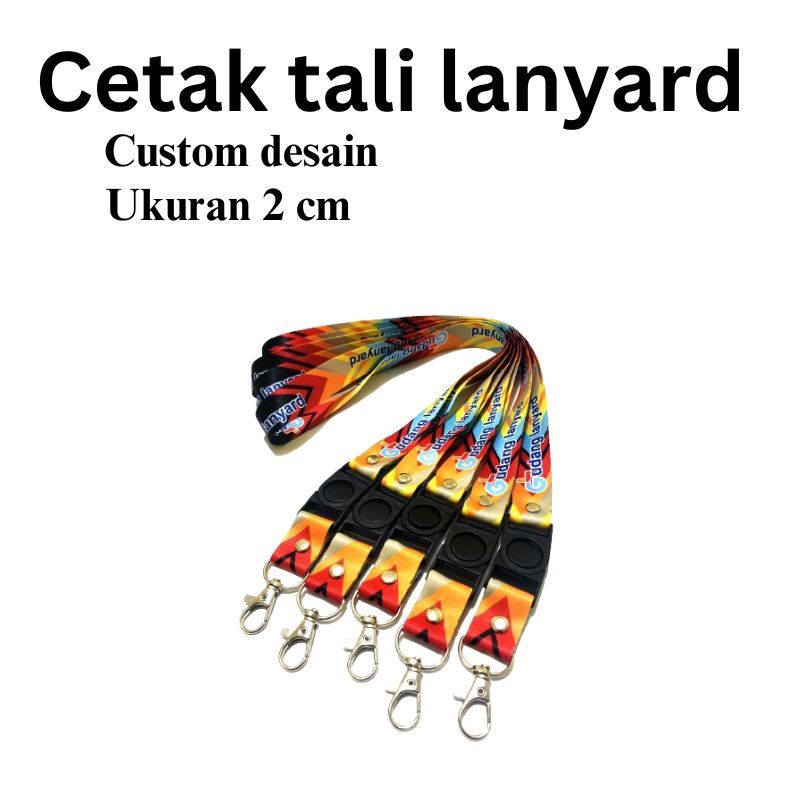 

CETAK TALI LANYARD 2cm /tali name tage/tali lanyard print sublimt MIN ORDER 10pcs