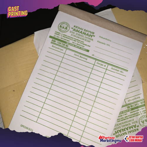 

Cetak Faktur / Nota / Invoice 2ply Ukuran Folio