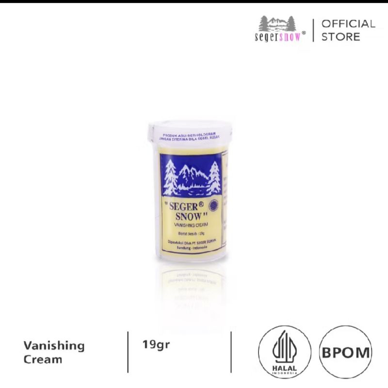 Segar Snow Vanishing Cream 19gr cream anti jerawat