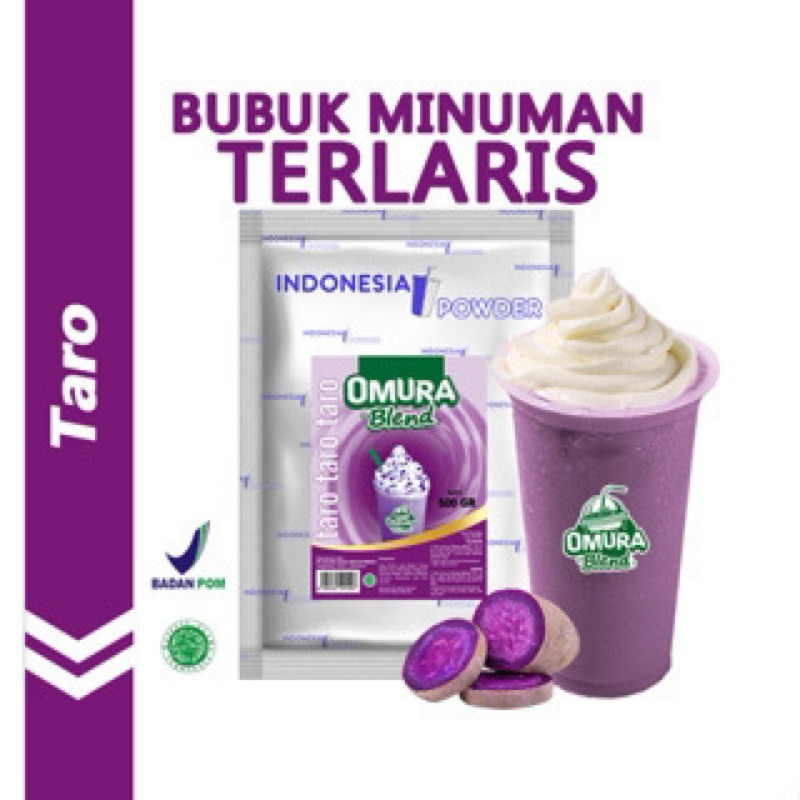 

Rasa Taro 500gr / Bubuk Premium/ Indonesia Powder / Bubuk Minuman Omura Blend /Bubuk Minuman Boba