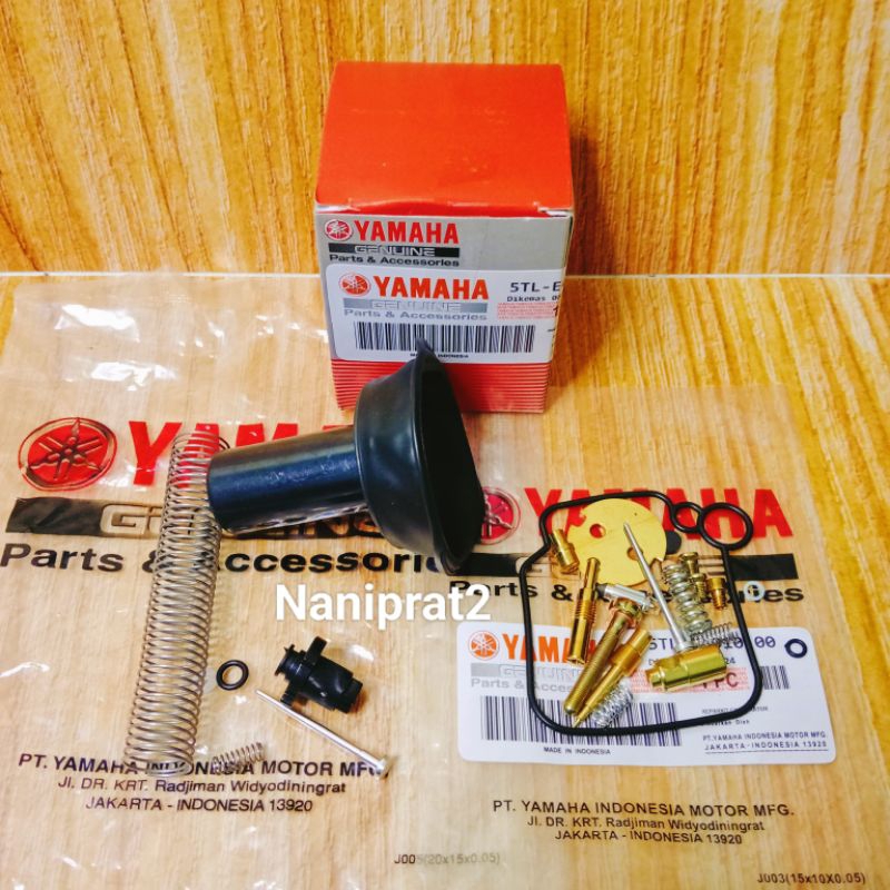 Karet Vakum Karburator + Repairkit 5TL Yamaha Mio Lama/Mio sporty/Mio smile/Mio soul karbu/Fino karb