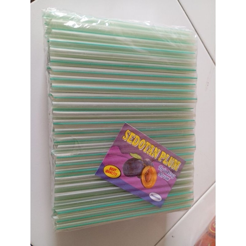 Sedotan Pop Ice / Sedotan Plastik / Sedotan Warna / Sedotan Boba