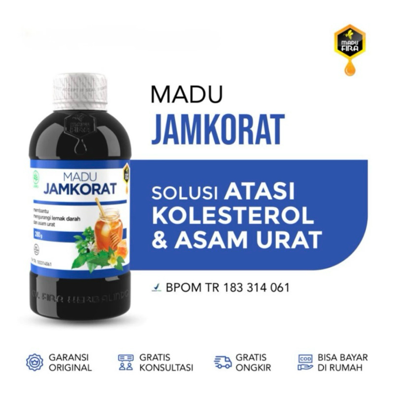 

Madu Jamkorat Obat Asam Urat Dan Kolesterol Anti Radang Rasa Herbal BPOM Halal