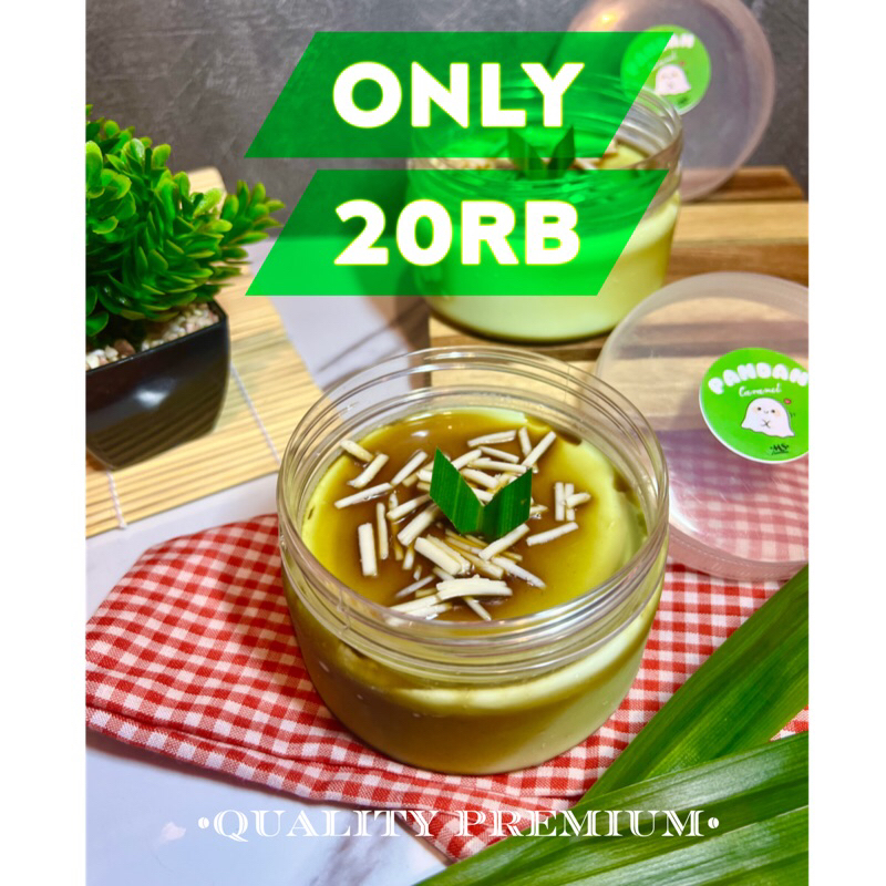 

Pandan caramel MS / puding caramel / japanese milk puding