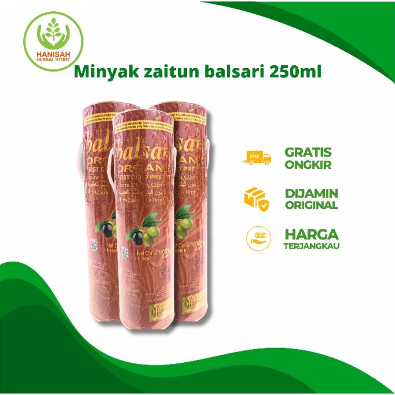 

Minyak Zaitun Ekstra Virgin Balsari Organik 250ml