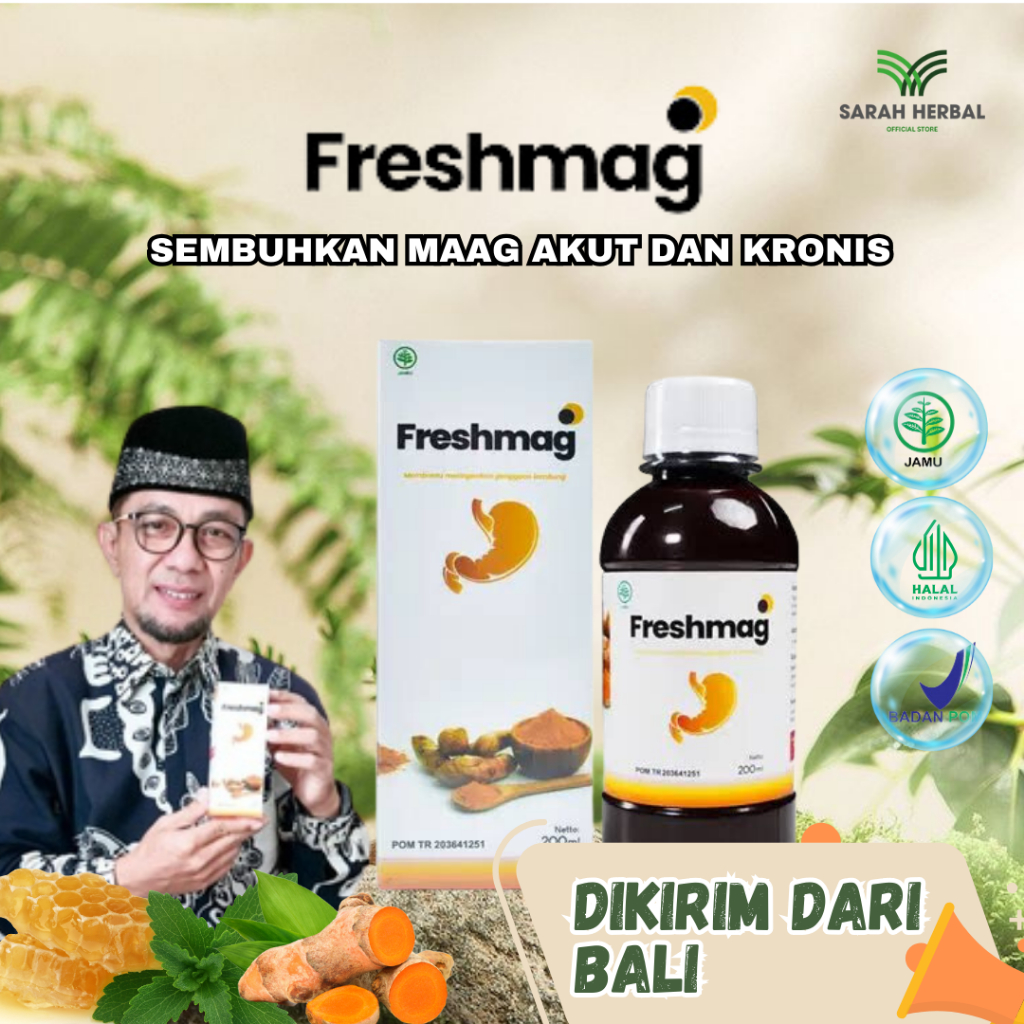 

FRESHMAG Madu Herbal Meredakan Masalah Asam Lambung Maag & GERD Dikirim dari Bali