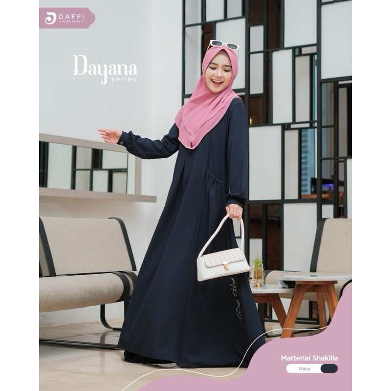 DAFFI | DAYANA DRESS GAMIS WANITA MUSLIMAH POLOS BUSUI