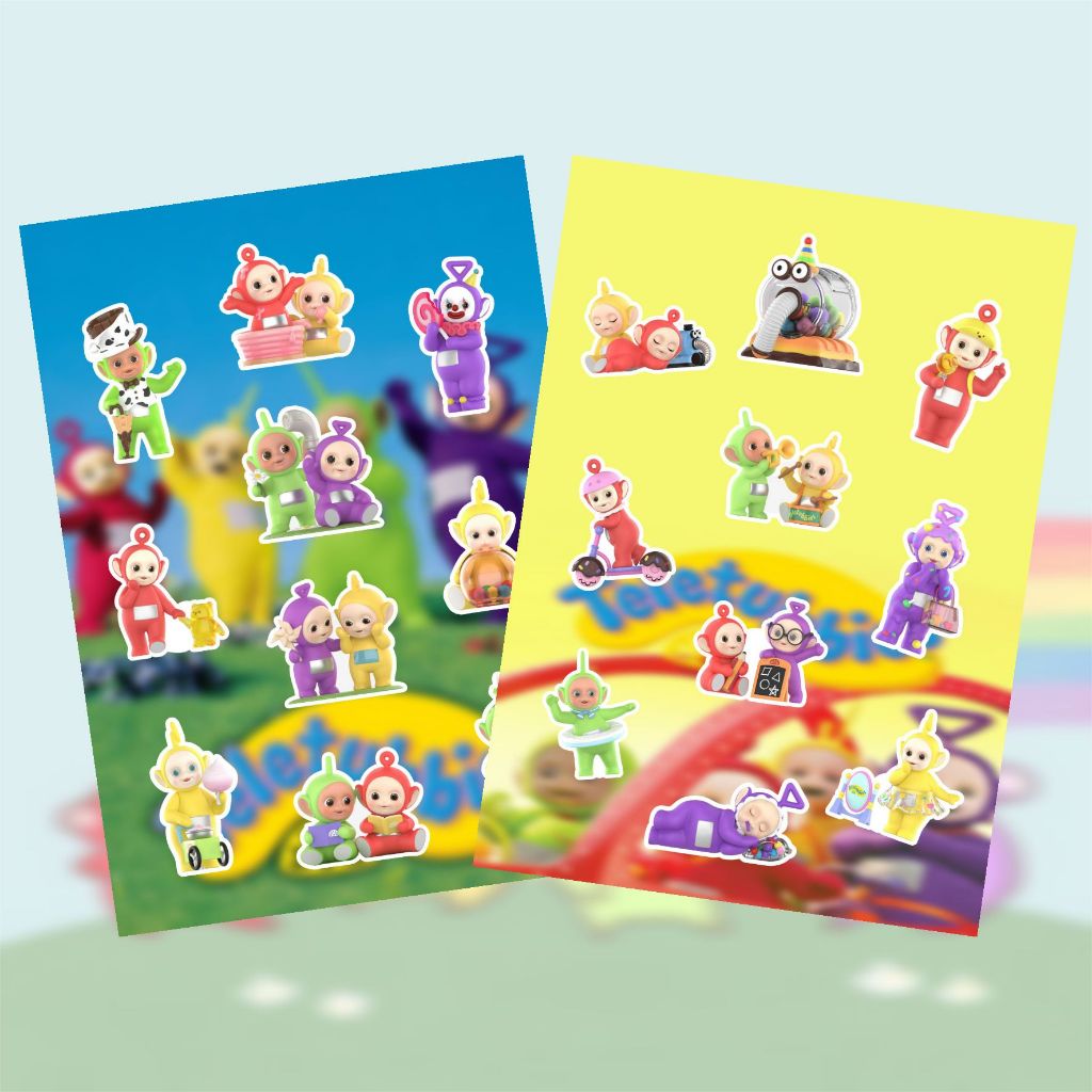 

Stiker Pack TELETUBBIES Pop Mart Edition Waterproof | Stiker Laptop | Stiker HANDPHONE | Stiker Helm | Stiker Tumblr | Stiker Koper | Stiker Vinyl Doff Anti Ai