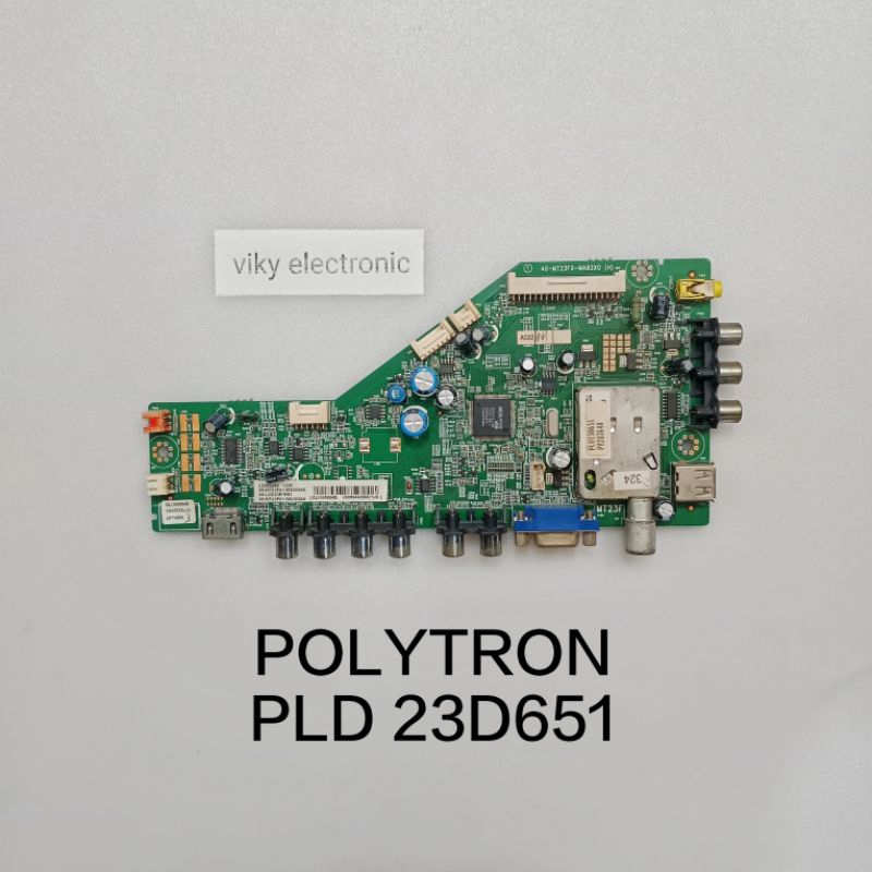 POLYTRON PLD 23D651 mesin tv modul mb mainboard tv POLYTRON PLD23D651