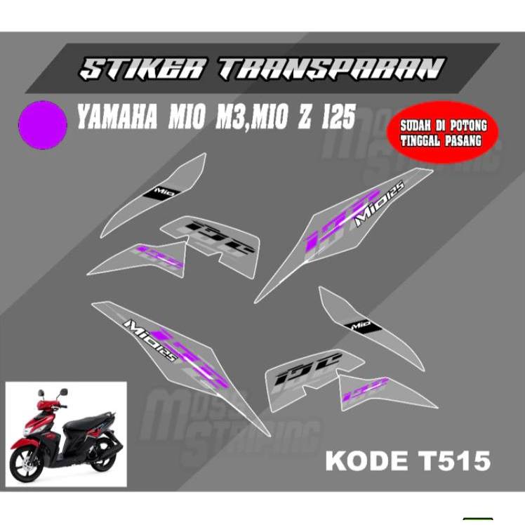 Striping stiker sticker Transparan motor Mio M3 Mio Z 125 Motif Vietnam Style Setriping setiker setr