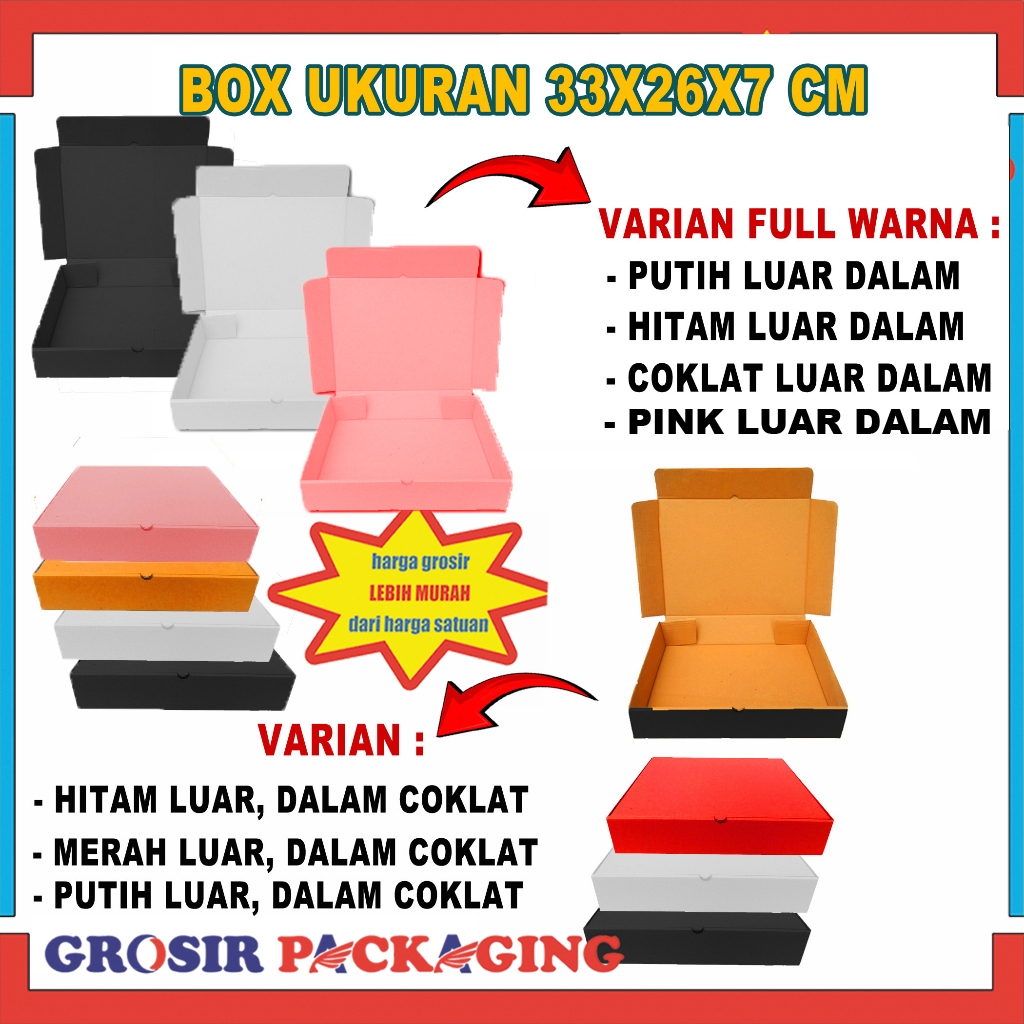 

Box 33x26x7cm /Box Jaket /Box Hampers/Kemasan/Kardus Polos