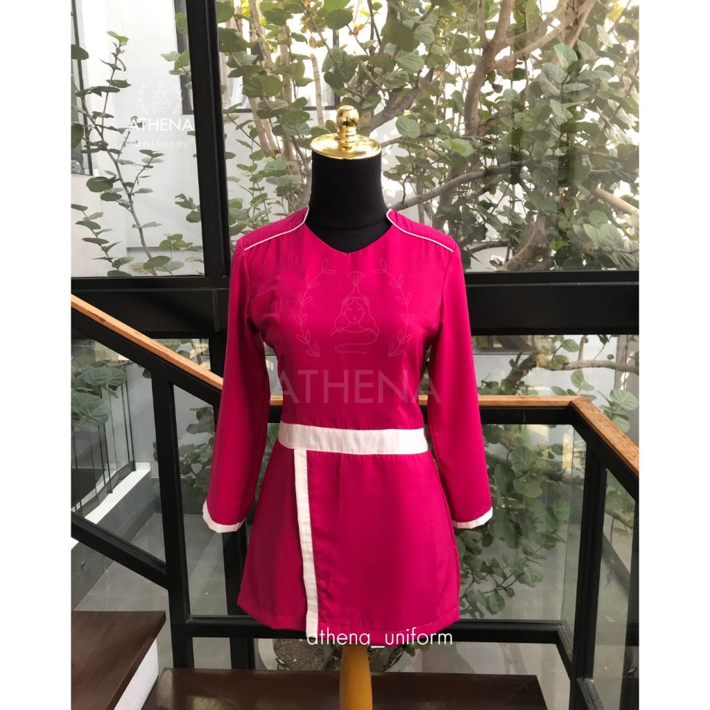 Atasan Baju Seragam SALON/Seragam nanny/ SERAGAM PERAWAT/ SERAGAM KLINIK/ SERAGAM RUMAH SAKIT/ SERAG