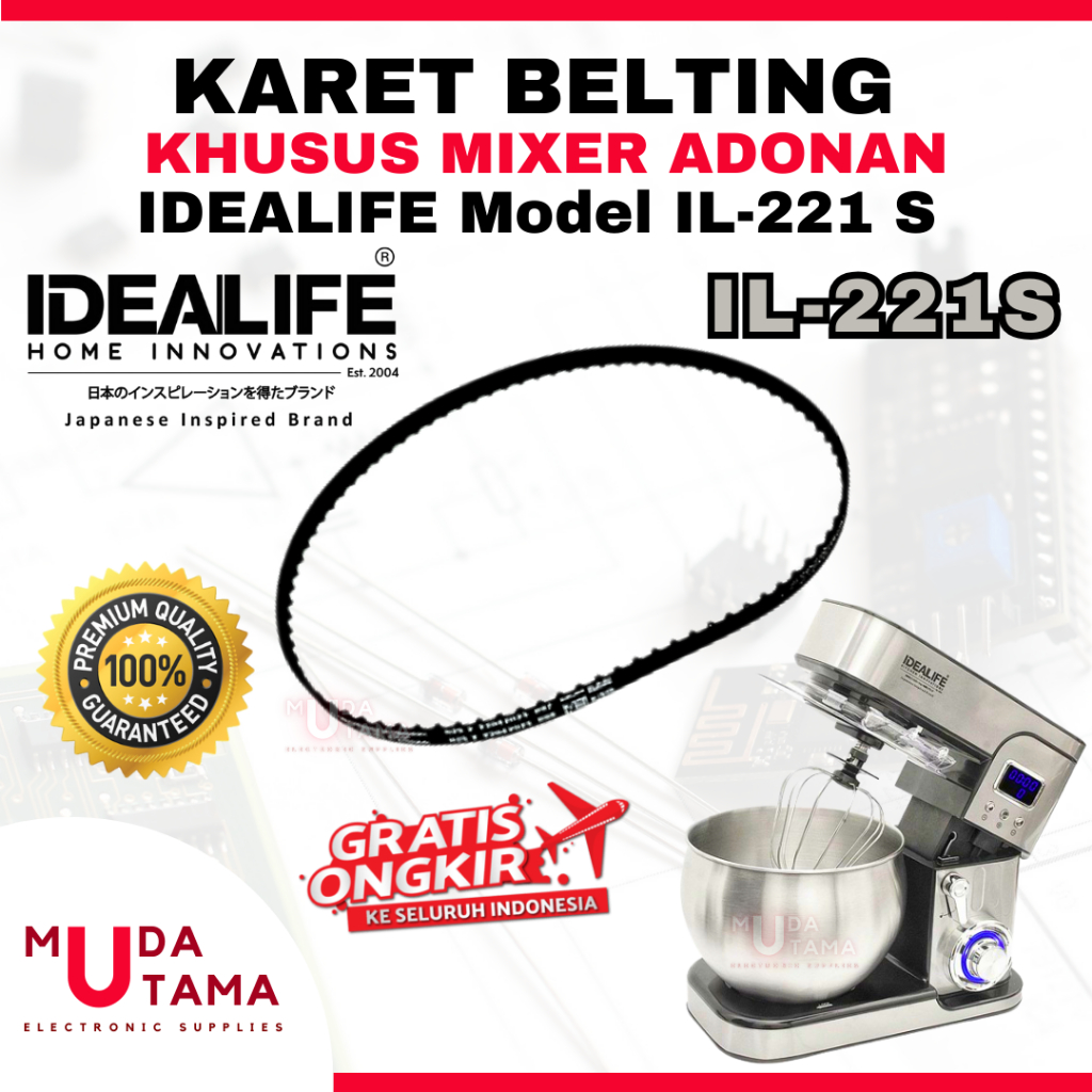 KARET MIXER IDEALIFE IL 221S - BELTING MIXER IDEALIFE IL221S - VANBELT MIXER IDEALIFE IL 221S - KARE