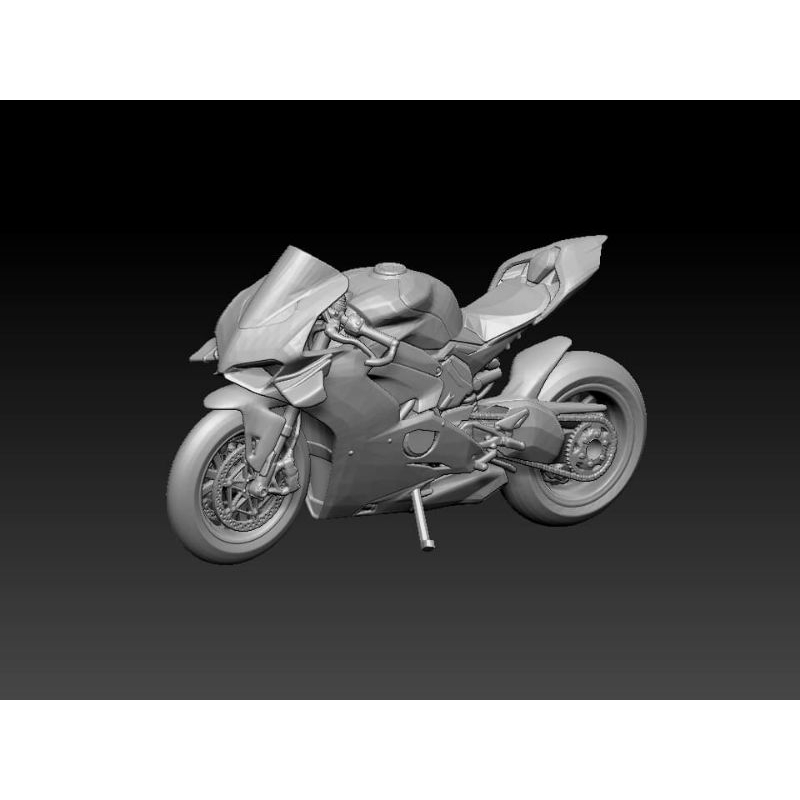 miniature motor ducati vanigale 1/64 scale unpaint
