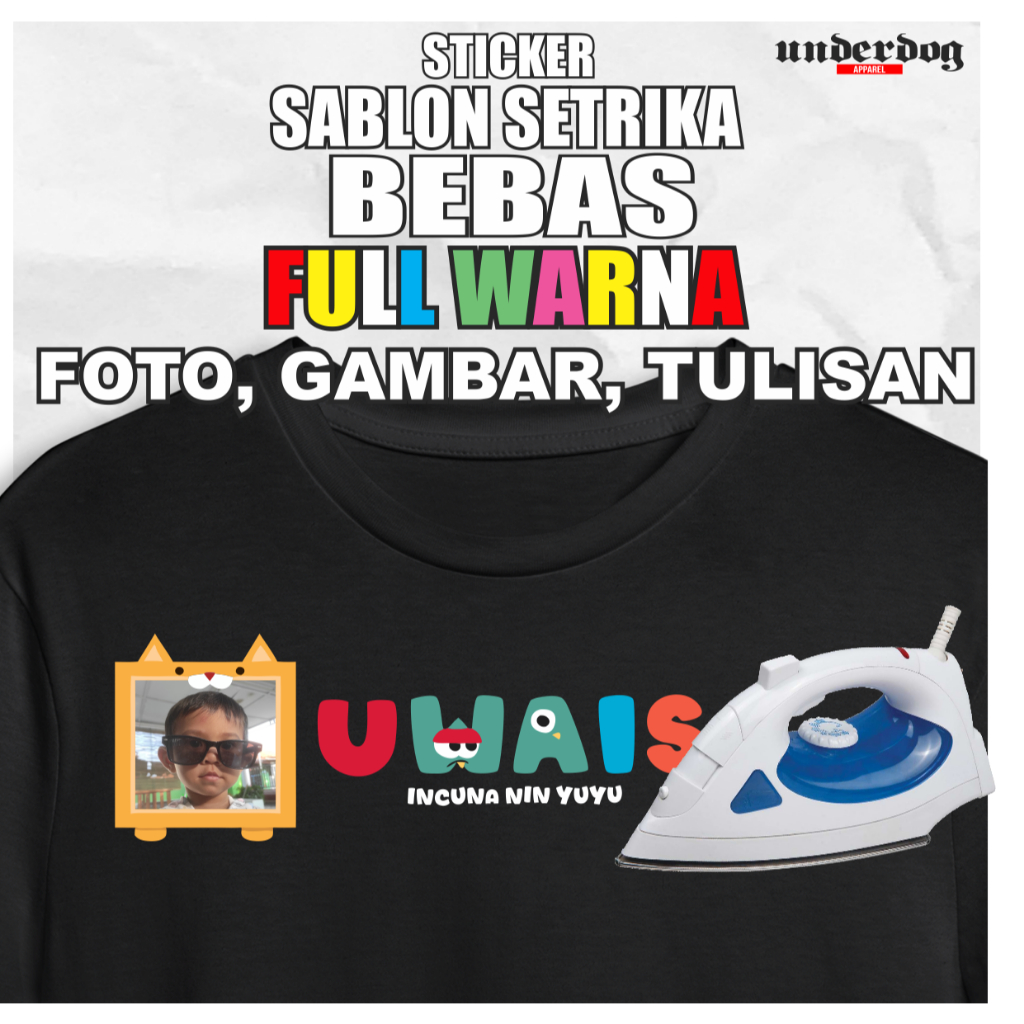 

CETAK DTF SATUAN / STICKER SABLON SETRIKA