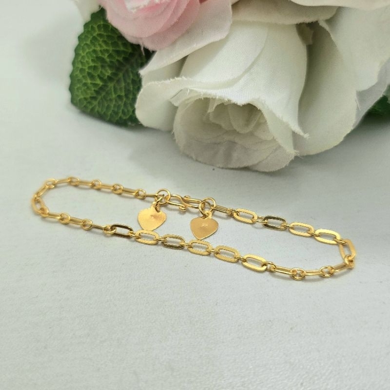 Gelang Paper Clip 2 Gram Emas Muda
