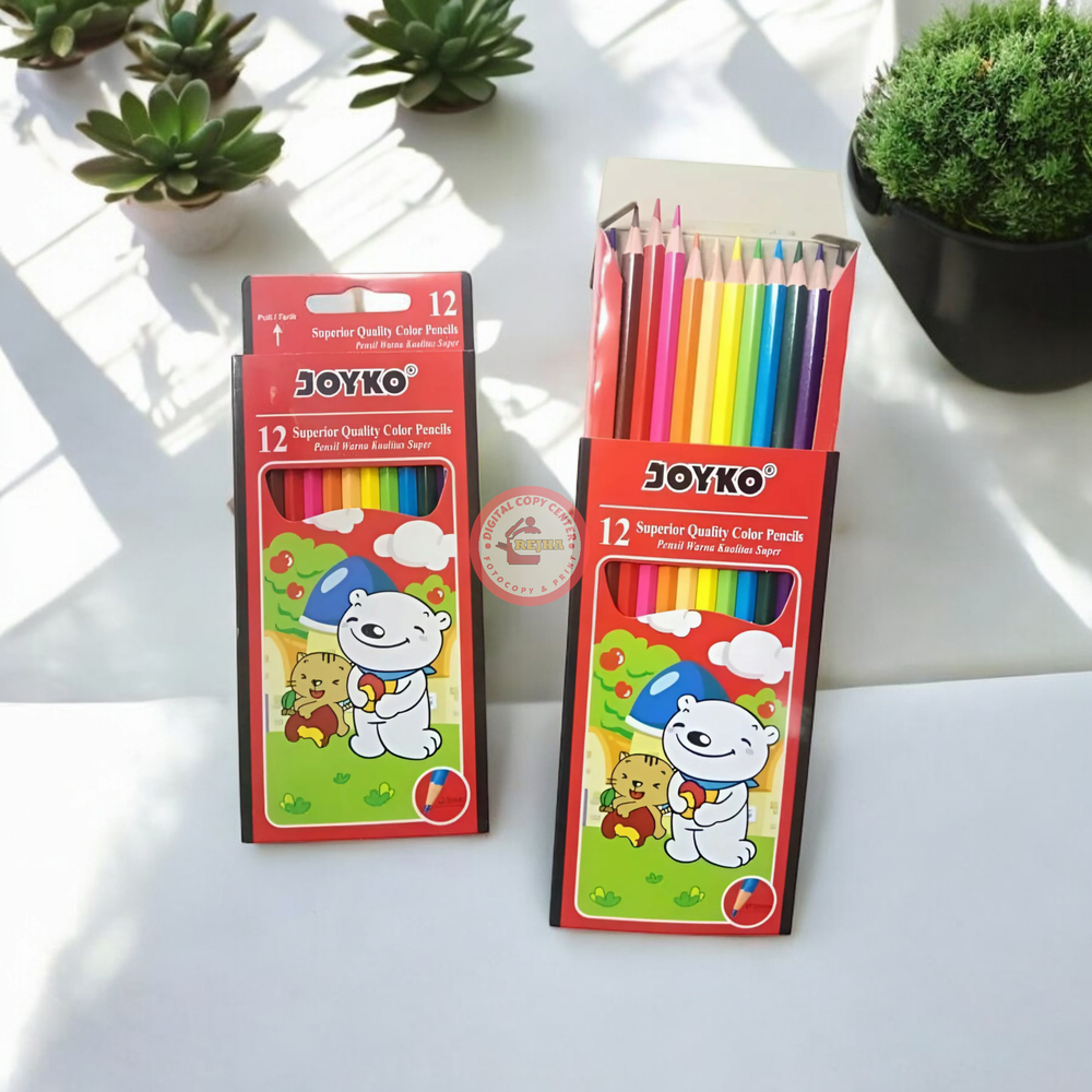 

PENSIL WARNA 12 JOYKO PANJANG / 1 SET 12 WARNA