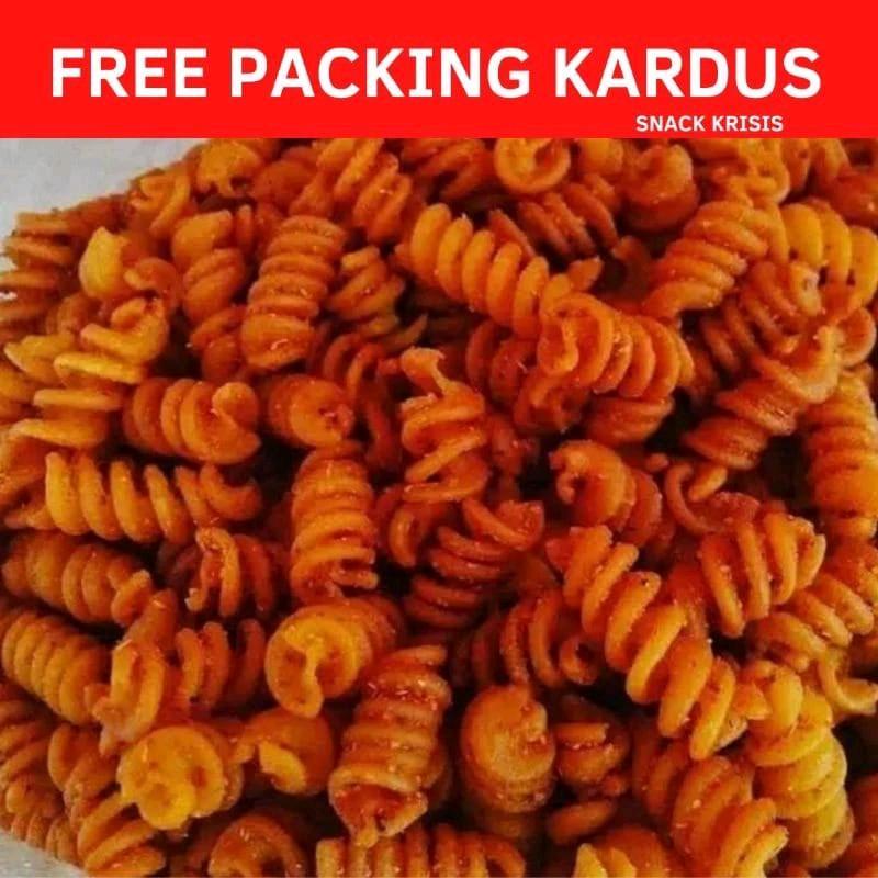 

Makaroni Spiral Pedas Daun Jeruk 1Kg Cemilan Pedas Ribut Renyah Gurih Lezat Viral