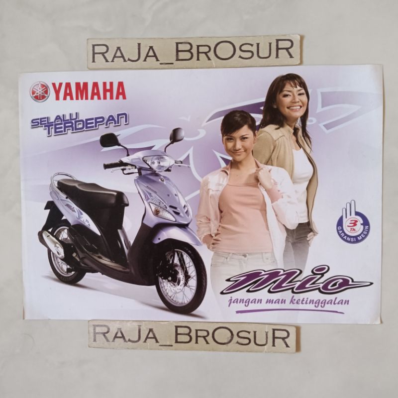 Poster brosur katalog flyer jadul lawas Yamaha Mio Sporty 2004-2005