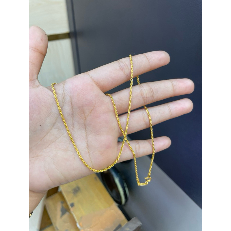 kalung tambang emas kadar 375%/8k
