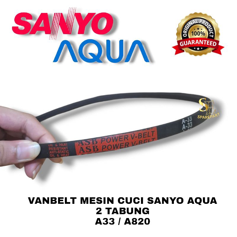 V BELT VANBELT FANBELT MESIN CUCI A820E A-820E A820 A820 E A33 A33 A-33