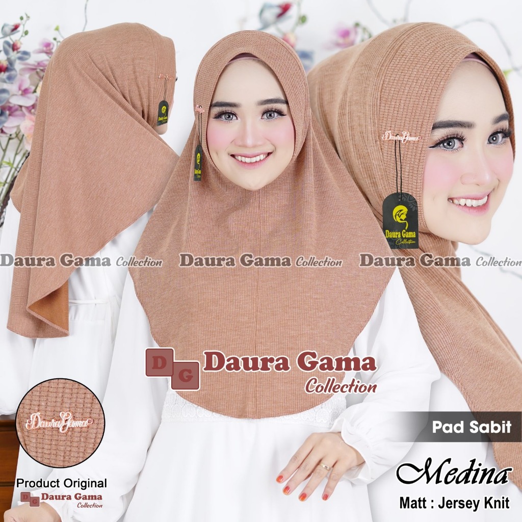 Hijab instan Medina pet original Dauragama