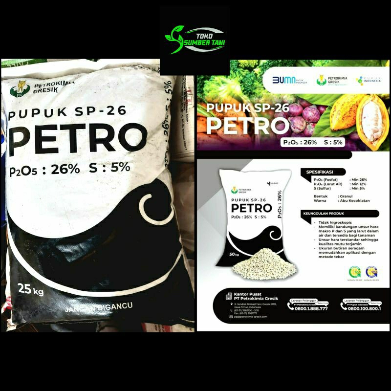 Pupuk SP-26 Phospat Original Petrokimia 25kg Not TSP 36