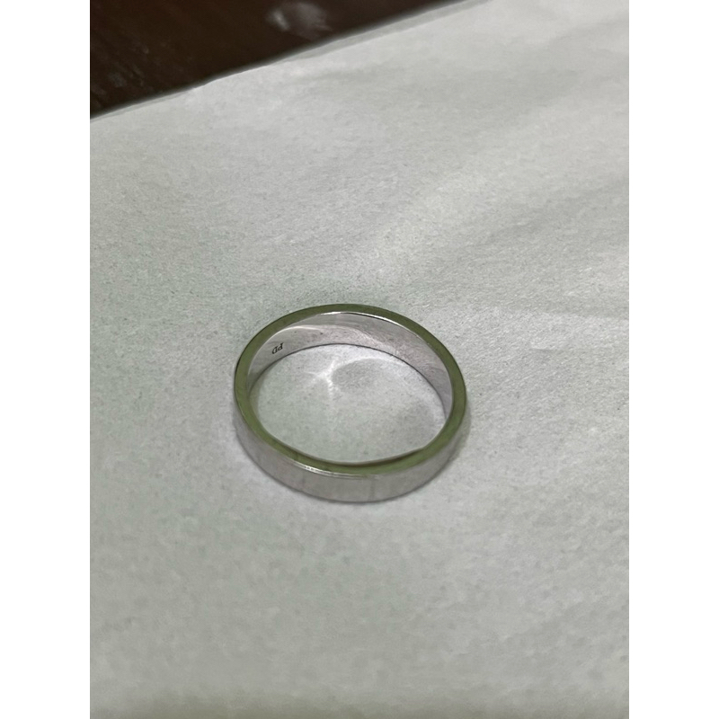 Cincin Paladium Diamond Pavilion Certificate Palladium Ring