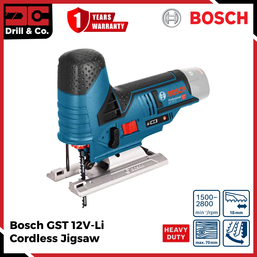 Bosch GST 12 V-LI Cordless Jigsaw (Unit Only)