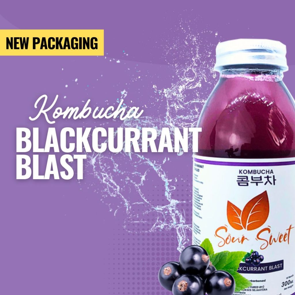 

Sour Sweet | Blackcurrant Blast - Kombucha / Probiotic Drink | 300ml