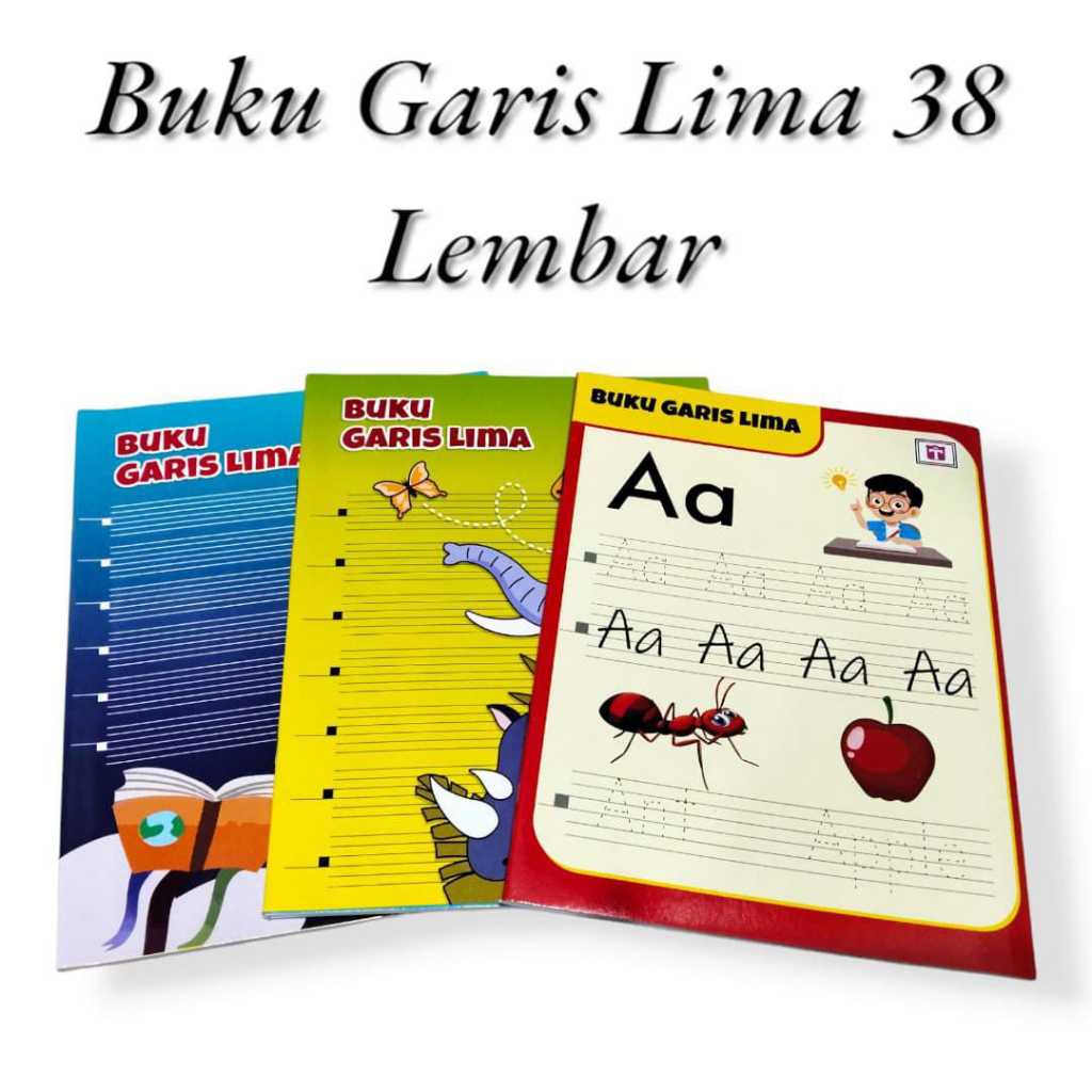 

(1 PCS) Buku Tulis Garis Lima / Buku Halus Bersambung 38 Lembar