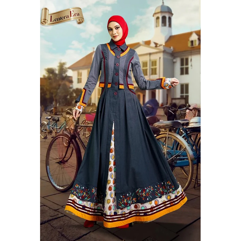 TUNEECA GAMIS AURA T-0724003 TUNEECA LENTERA ERA /GAMIS MUSLIMAH MODERN CASUALMODIST MEWAH ORIGINAL