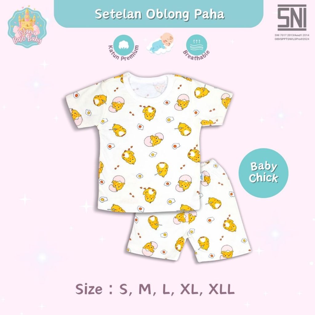 Pakaian Baju Bayi Setelan Oblong Motif - SPH