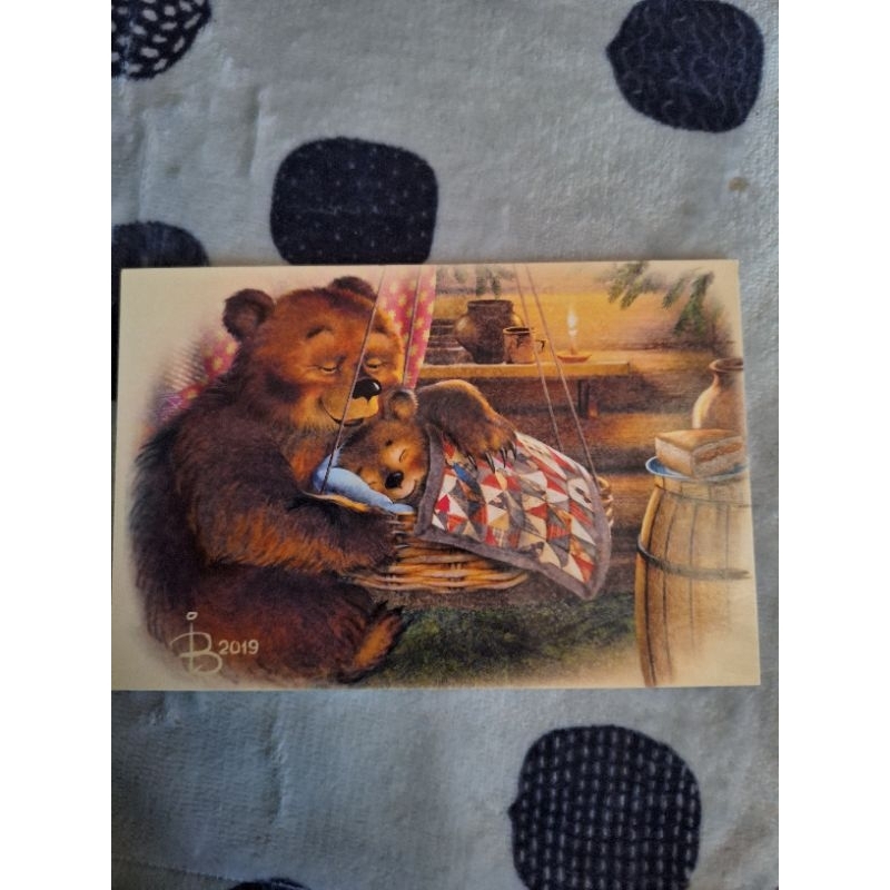 

kartu pos beruang rusia/rusia bear postcard