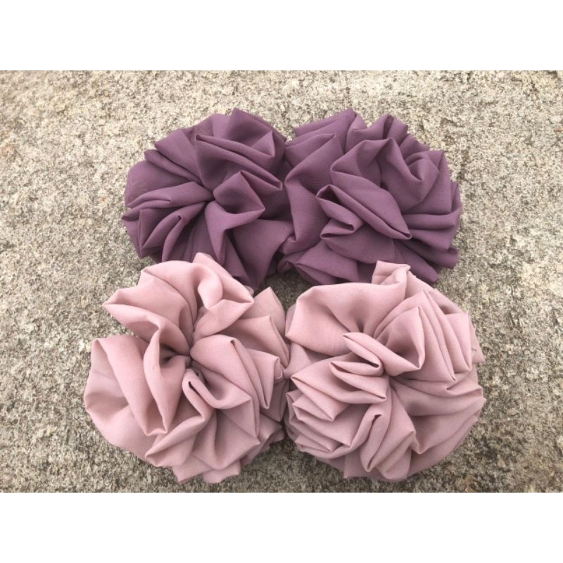 IKAT RAMBUT CEPOL HIJAB JUMBO MAWAR, SHCRUNCIE JUMBO MAWAR