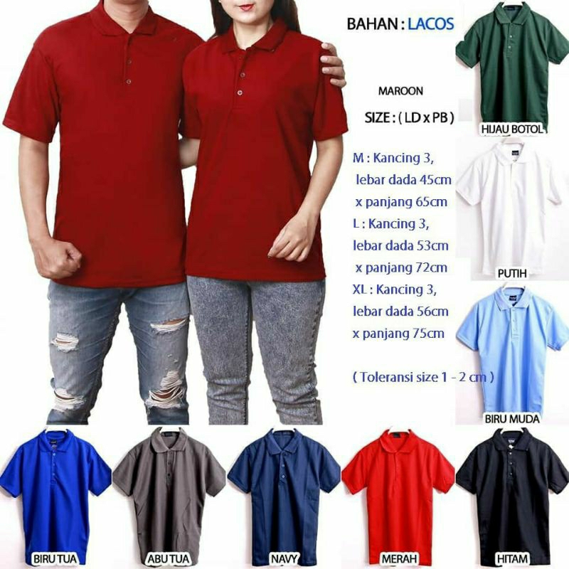 kaos kerah pria/kaos polo pria/kaos shirt polos/kaos kerah/baju polos pria