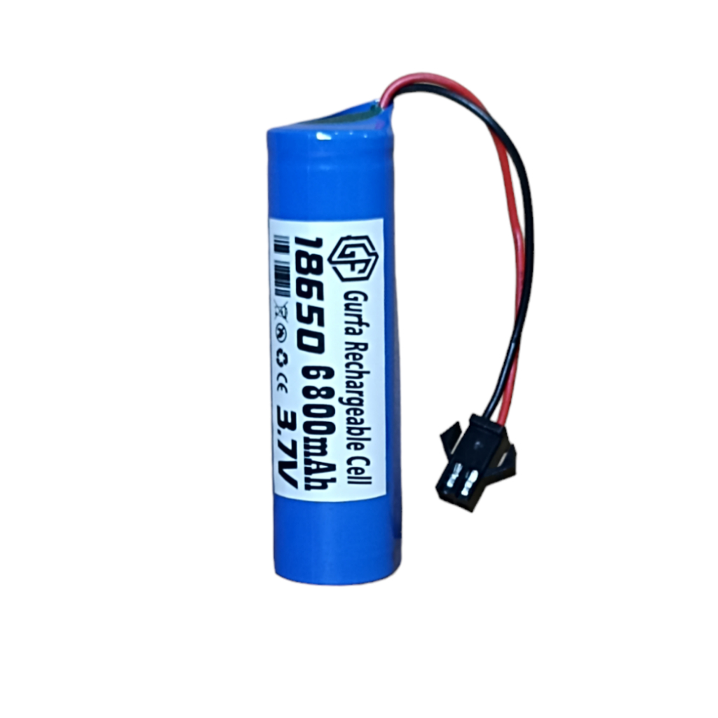 new deals baterai mobil rc type lithium 18650 soket hitam 3.7v - 6800mah