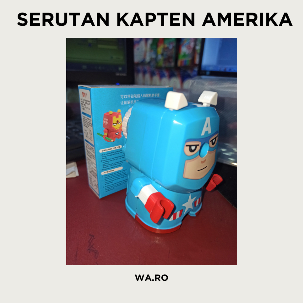 

serutan / rautan bentuk kapten amerika