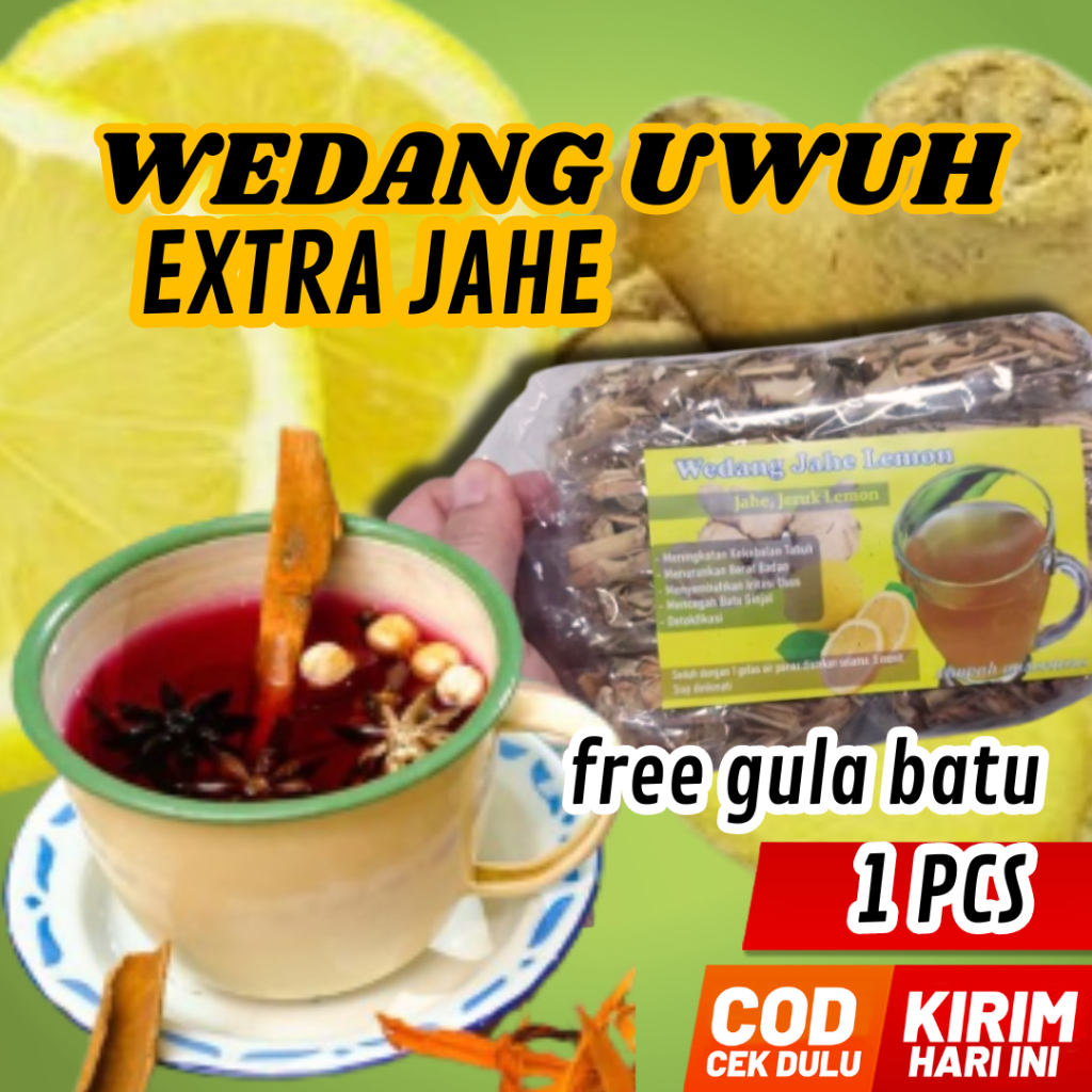 

WEDANG UWUH REMPAH Komplit JAHE Bonus Gula Batu Extra Jahe Peredaran Darah Lancar